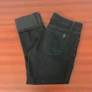 Joes Kimora Black rolled ankle jeans